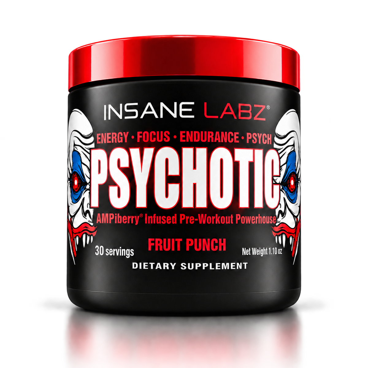 Preentreno Psychotic Red · Insane Labz
