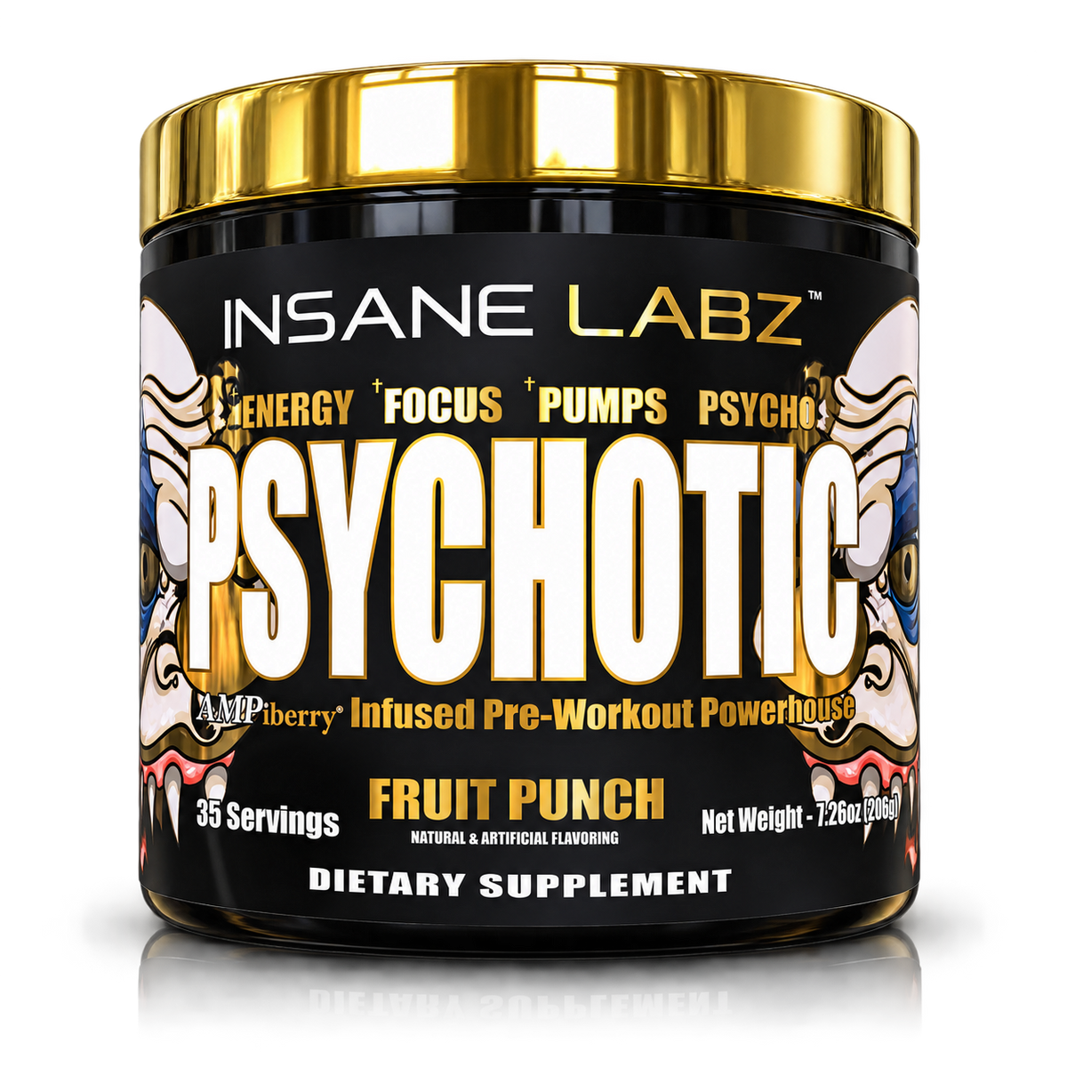 Preentreno Psychotic Gold · Insane Labz