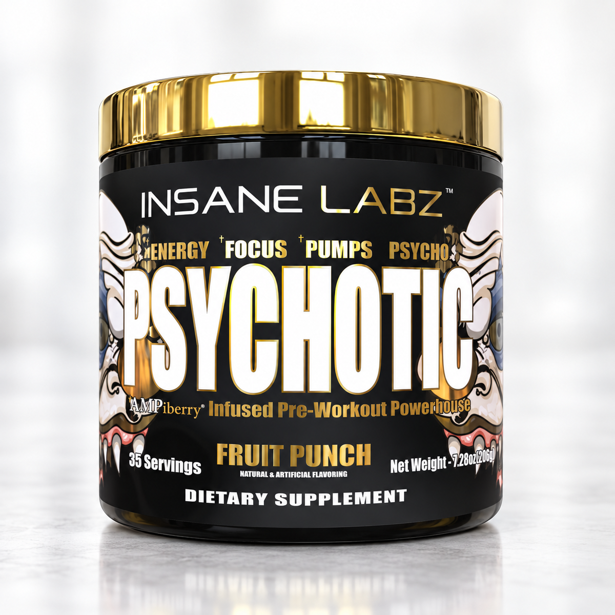 Preentreno Psychotic Gold · Insane Labz